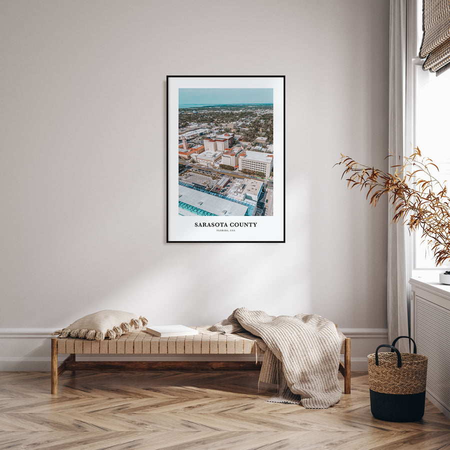 Sarasota County Portrait Color Poster