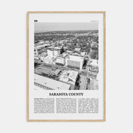 Sarasota County Travel B&W Poster