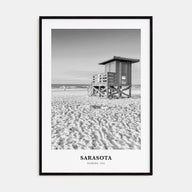 Sarasota Portrait B&W No 1 Poster