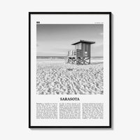 Sarasota Print Black and White No 1, Sarasota Wall Art, Sarasota Poster, Sarasota Photo, Florida, USA, United States, North America