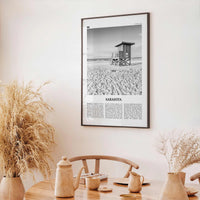 Sarasota Print Black and White No 1, Sarasota Wall Art, Sarasota Poster, Sarasota Photo, Florida, USA, United States, North America