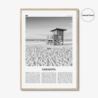 Sarasota Print Black and White No 1, Sarasota Wall Art, Sarasota Poster, Sarasota Photo, Florida, USA, United States, North America
