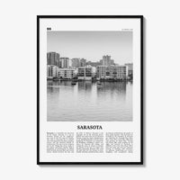 Sarasota Print Black and White No 2, Sarasota Wall Art, Sarasota Poster, Sarasota Photo, Florida, USA, United States, North America