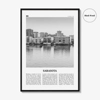 Sarasota Print Black and White No 2, Sarasota Wall Art, Sarasota Poster, Sarasota Photo, Florida, USA, United States, North America