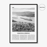 Saratoga Springs Print Black and White, Saratoga Springs Wall Art, Saratoga Springs Poster, Saratoga Springs Photo, New York, USA