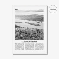 Saratoga Springs Print Black and White, Saratoga Springs Wall Art, Saratoga Springs Poster, Saratoga Springs Photo, New York, USA