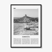 Sardegna Print Black and White, Sardegna Wall Art, Sardegna Poster, Sardegna Photo, Sardegna Wall Décor, Sardegna Map, Italy