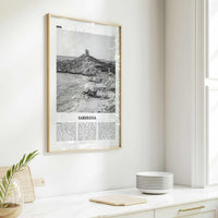 Sardegna Print Black and White, Sardegna Wall Art, Sardegna Poster, Sardegna Photo, Sardegna Wall Décor, Sardegna Map, Italy