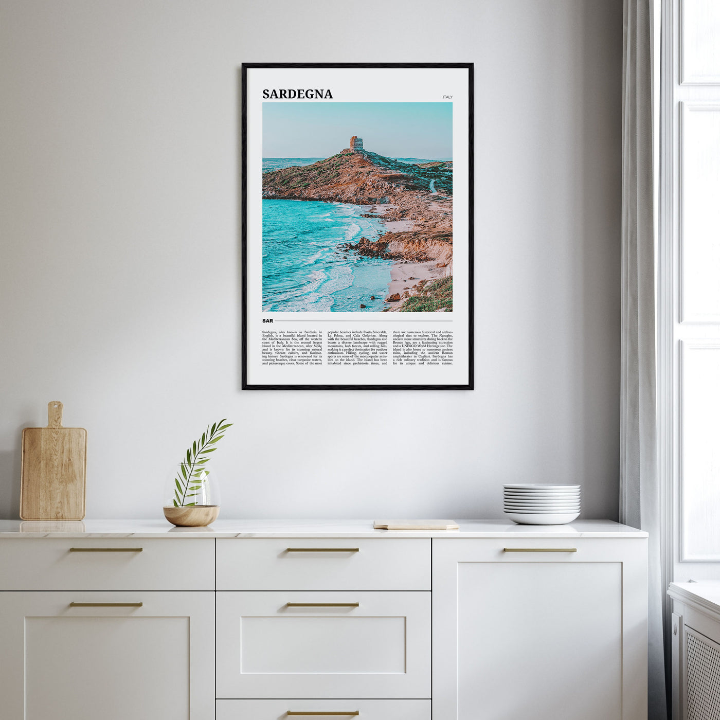 Sardegna Travel Color Poster