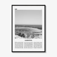 Sardinia Print Black and White, Sardinia Wall Art, Sardinia Poster, Sardinia Photo, Sardinia Wall Décor, Italy, Italia, Cagliari