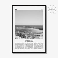 Sardinia Print Black and White, Sardinia Wall Art, Sardinia Poster, Sardinia Photo, Sardinia Wall Décor, Italy, Italia, Cagliari