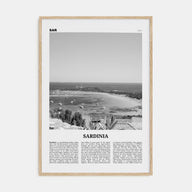 Sardinia Travel B&W Poster