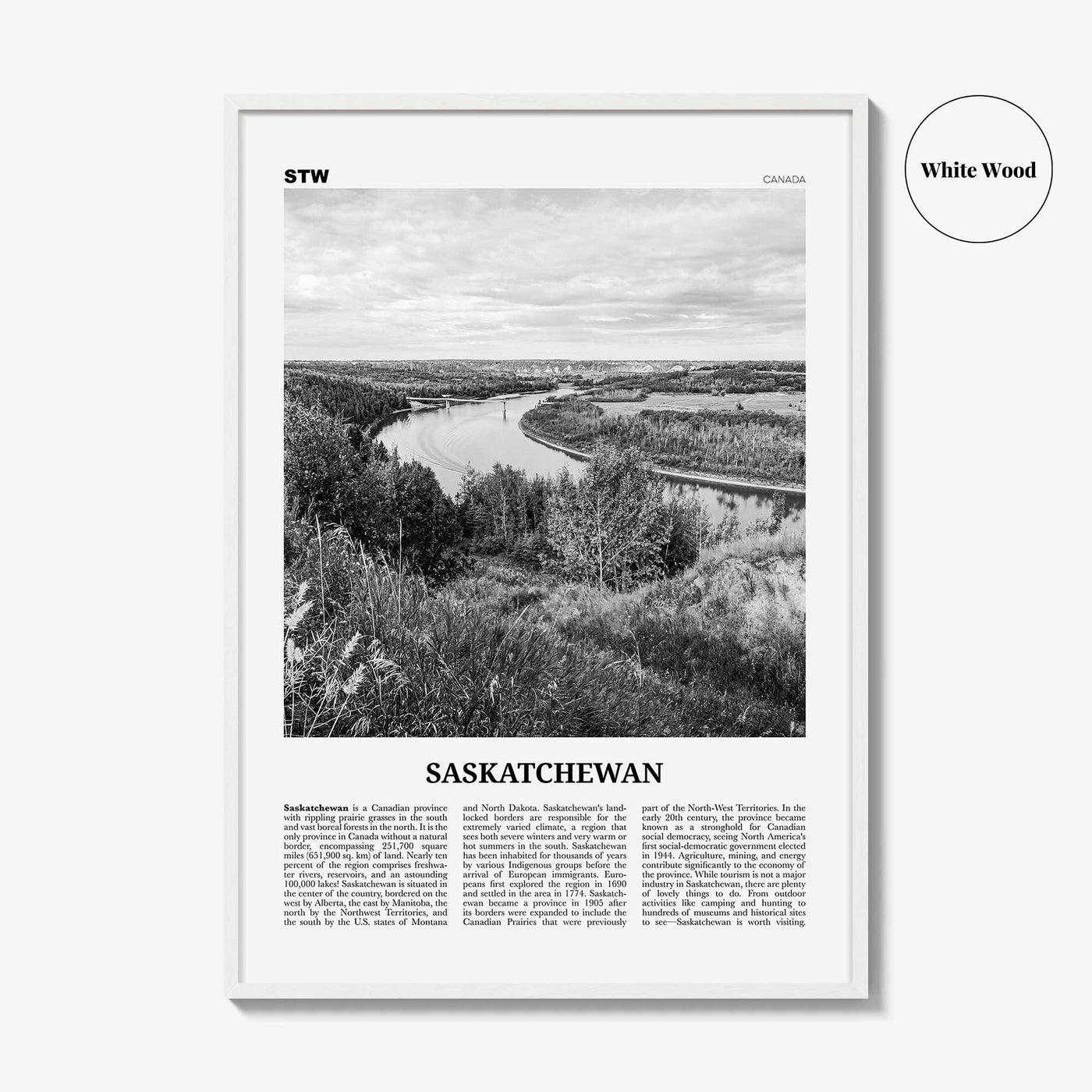 Saskatchewan Print Black and White, Saskatchewan Wall Art, Saskatchewan Poster, Saskatchewan Photo, Saskatchewan Decor, Regina, Saskatoon