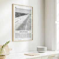Satellite Beach Print Black and White, Satellite Beach Wall Art, Satellite Beach Poster, Satellite Beach Photo, Satellite Beach Wall Décor