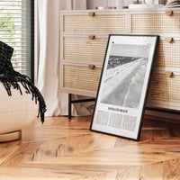Satellite Beach Print Black and White, Satellite Beach Wall Art, Satellite Beach Poster, Satellite Beach Photo, Satellite Beach Wall Décor