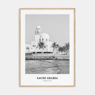 Saudi Arabia Portrait B&W Poster