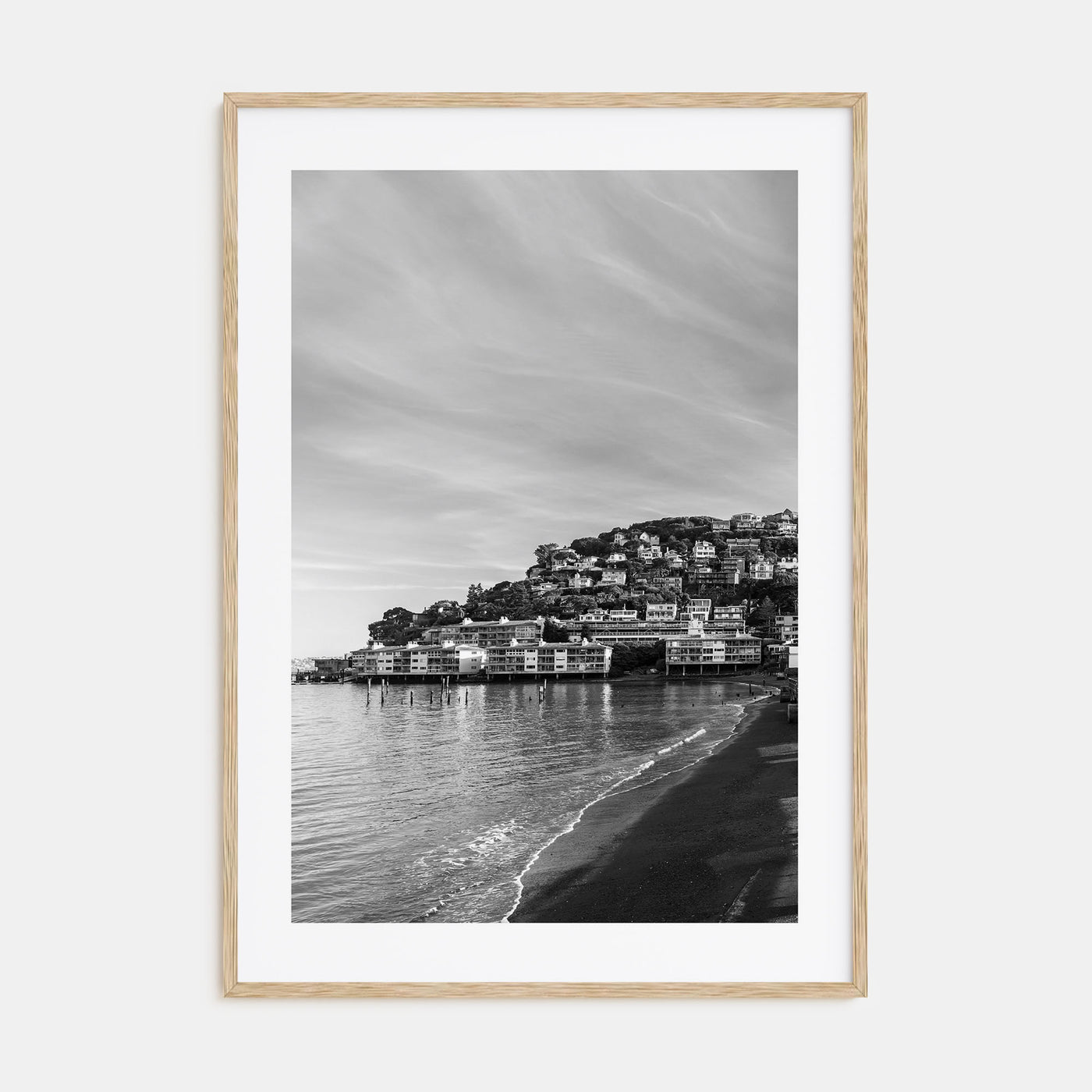 Sausalito Photo B&W Poster
