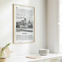 Savannah Print Black and White No 1, Savannah Wall Art, Savannah Poster, Savannah Photo, Georgia, USA, United States, North America