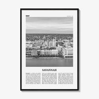 Savannah Print Black and White No 2, Savannah Wall Art, Savannah Poster, Savannah Photo, Georgia, USA, United States, North America