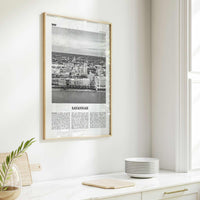 Savannah Print Black and White No 2, Savannah Wall Art, Savannah Poster, Savannah Photo, Georgia, USA, United States, North America