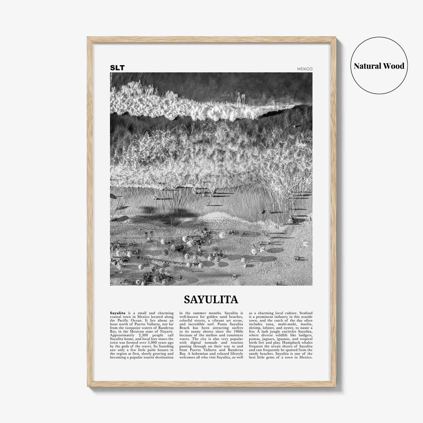 Sayulita Print Black and White, Sayulita Wall Art, Sayulita Poster, Sayulita Photo, Sayulita Wall Décor, Mexico