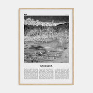 Sayulita Travel B&W Poster