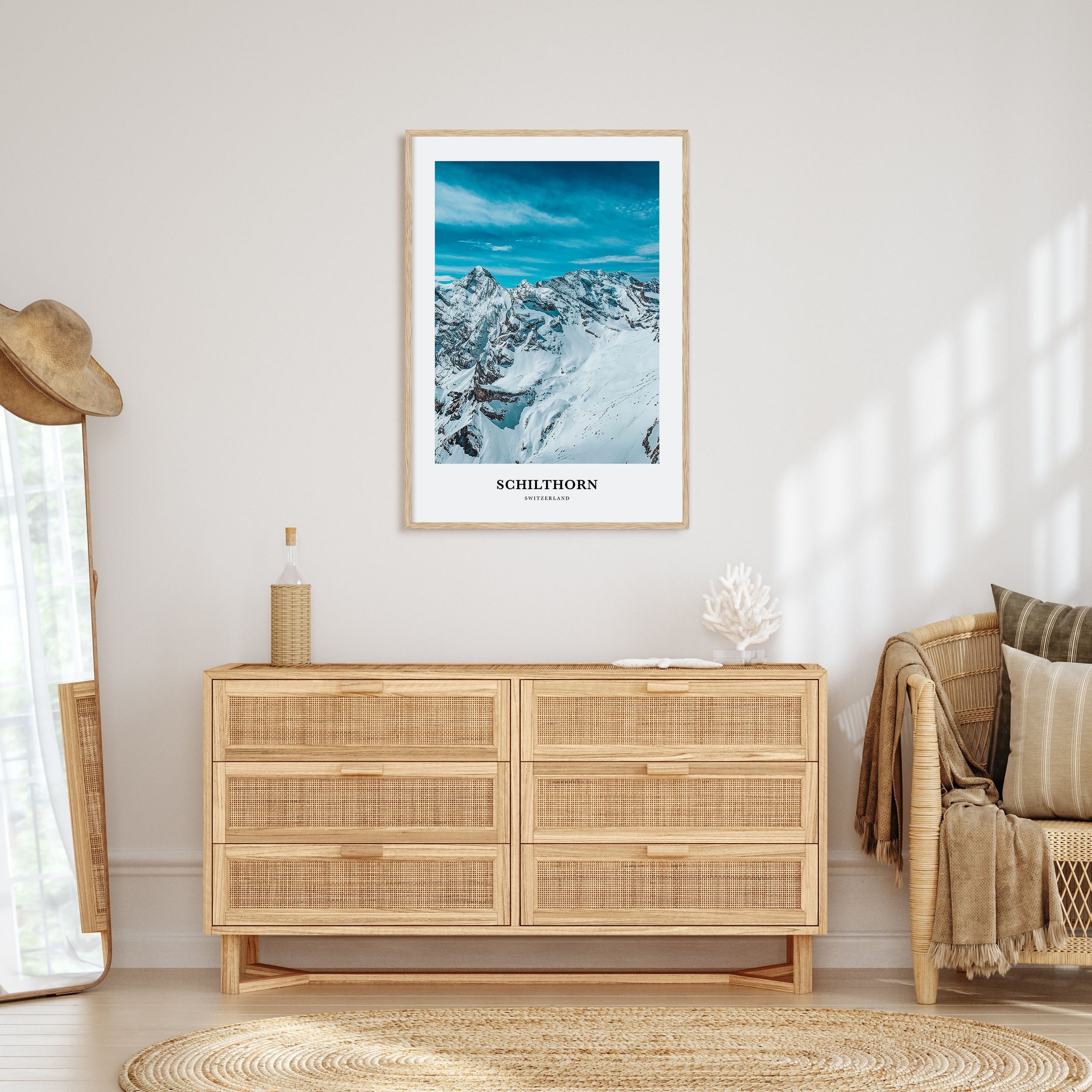 Schilthorn Portrait Color Poster