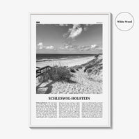Schleswig Holstein Print Black and White, Schleswig-Holstein Wall Art, Schleswig-Holstein Poster, Schleswig-Holstein Photo, Germany