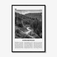 Schwarzwald Print Black and White, Schwarzwald Wall Art, Schwarzwald Poster, Schwarzwald Photo, Schwarzwald Décor, Schwarzwald Map, Germany