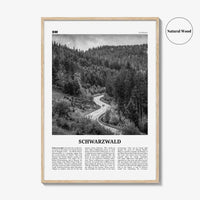 Schwarzwald Print Black and White, Schwarzwald Wall Art, Schwarzwald Poster, Schwarzwald Photo, Schwarzwald Décor, Schwarzwald Map, Germany