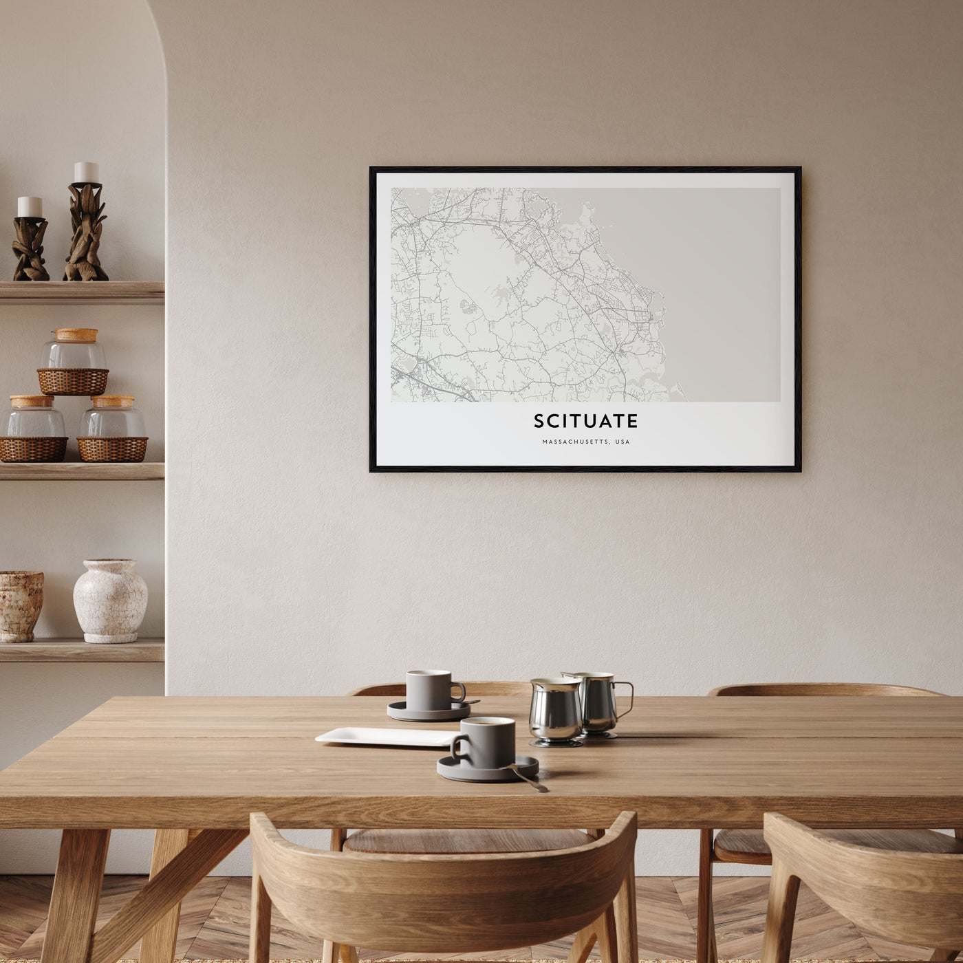 Scituate Map Landscape Poster