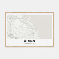 Scituate Map Landscape Poster
