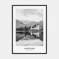 Scotland Portrait B&W Poster