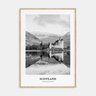 Scotland Portrait B&W Poster