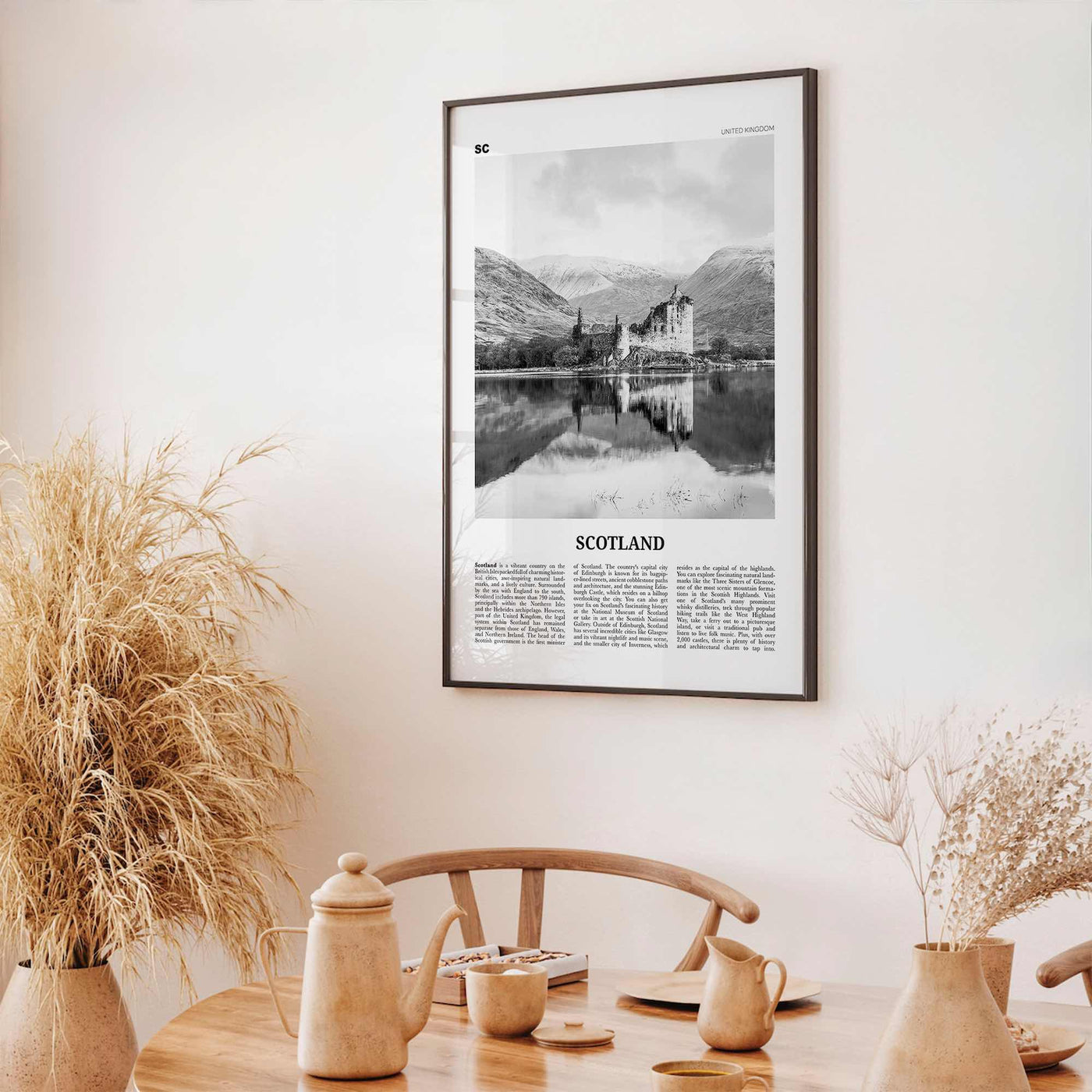 Scotland Print Black and White, Scotland Wall Art, Scotland Poster, Scotland Photo, UK, United Kingdom, Britain, Edinburgh, Glasgow, Europe