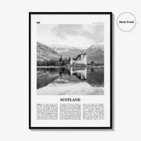 Scotland Print Black and White, Scotland Wall Art, Scotland Poster, Scotland Photo, UK, United Kingdom, Britain, Edinburgh, Glasgow, Europe