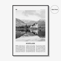 Scotland Print Black and White, Scotland Wall Art, Scotland Poster, Scotland Photo, UK, United Kingdom, Britain, Edinburgh, Glasgow, Europe