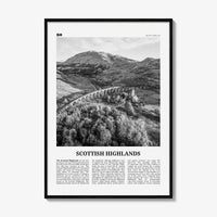 Scottish Highlands Print Black and White, Scottish Highlands Wall Art, Scottish Highlands Poster, Scottish Highlands Photo, Scotland, UK
