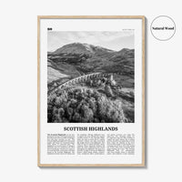 Scottish Highlands Print Black and White, Scottish Highlands Wall Art, Scottish Highlands Poster, Scottish Highlands Photo, Scotland, UK