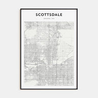 Scottsdale Map Portrait Poster