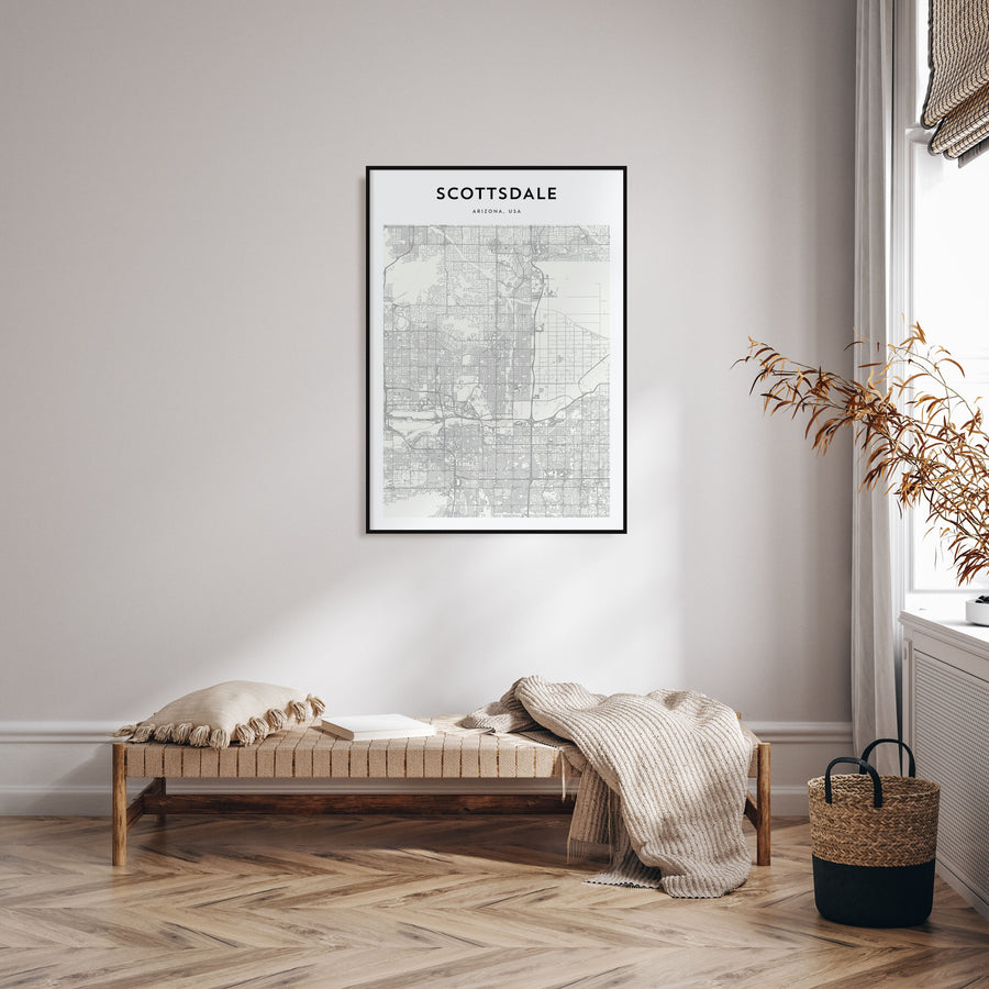 Scottsdale Map Portrait Poster