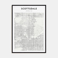 Scottsdale Map Portrait Poster