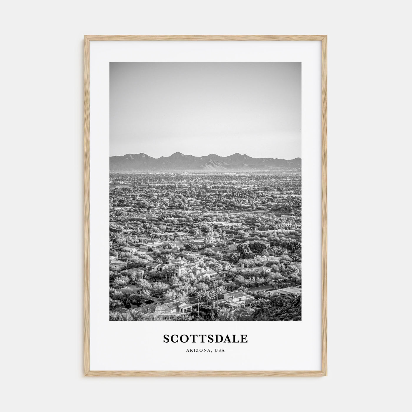 Scottsdale Portrait B&W No 1 Poster
