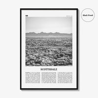 Scottsdale Print Black and White No 2, Scottsdale Wall Art, Scottsdale Poster, Scottsdale Photo, Arizona, USA, United States, North America