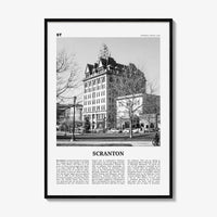 Scranton Print Black and White No 1, Scranton Wall Art, Scranton Poster, Scranton Photo, Scranton Wall Décor, Pennsylvania, USA