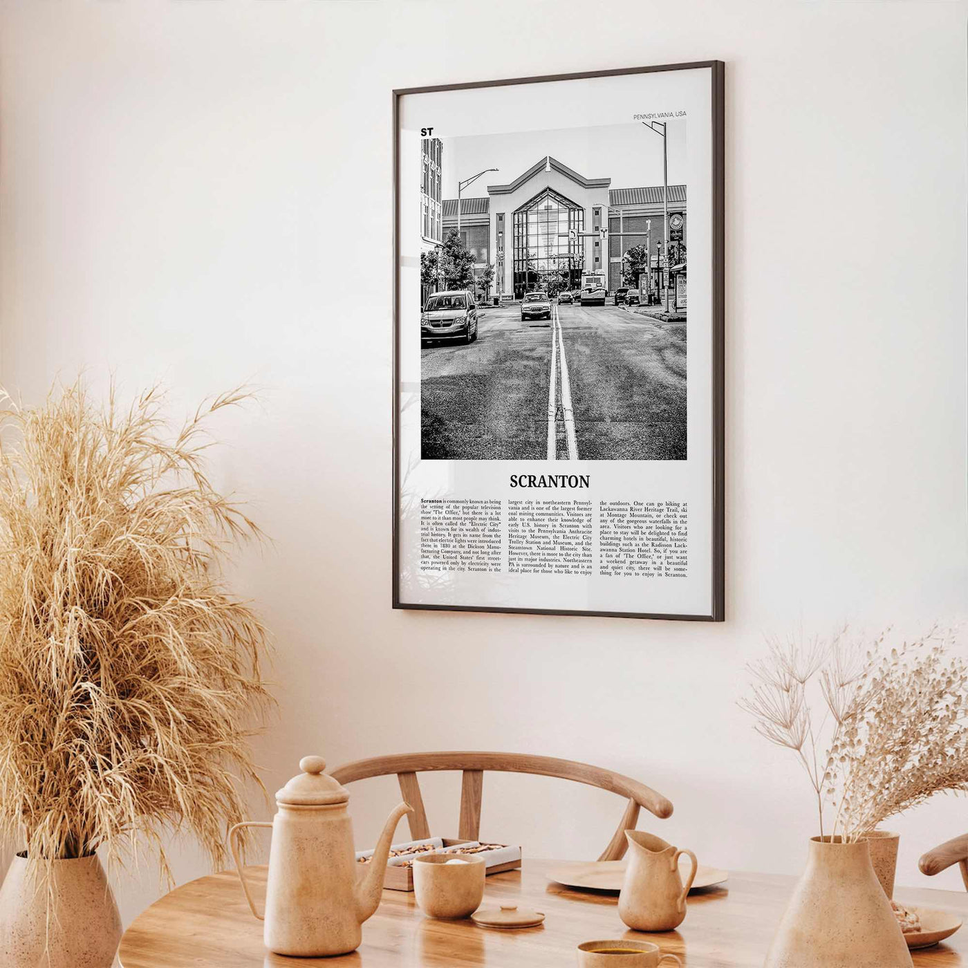 Scranton Print Black and White No 2, Scranton Wall Art, Scranton Poster, Scranton Photo, Scranton Wall Décor, Pennsylvania, USA