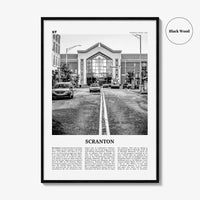 Scranton Print Black and White No 2, Scranton Wall Art, Scranton Poster, Scranton Photo, Scranton Wall Décor, Pennsylvania, USA