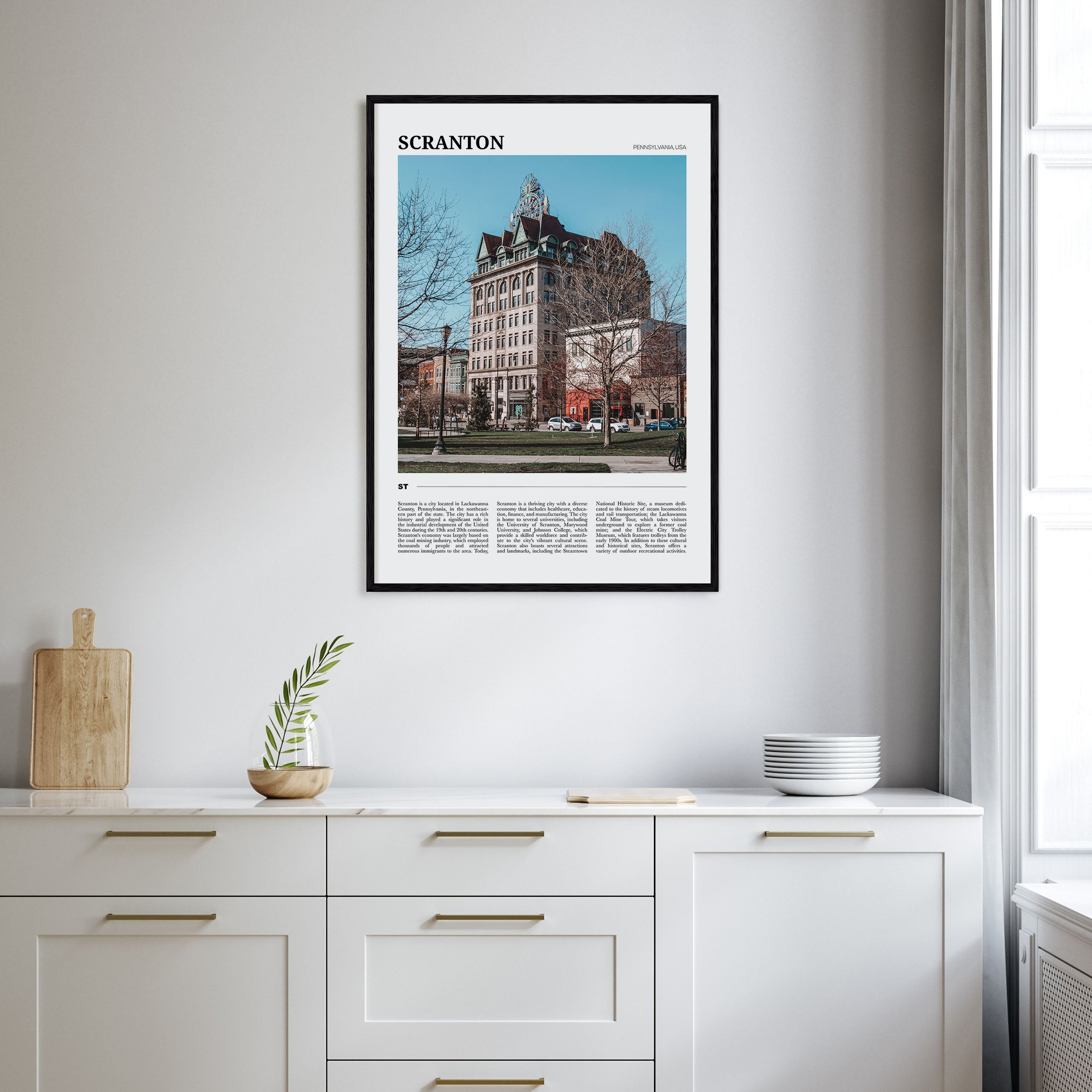 Scranton Travel Color Poster