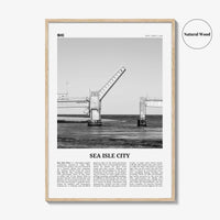 Sea Isle City Print Black and White, Sea Isle City Wall Art, Sea Isle City Poster, Sea Isle City Photo, Sea Isle Wall Décor, Sea Isle Map,