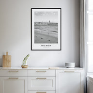 Seal Beach Portrait B&W No 1 Poster